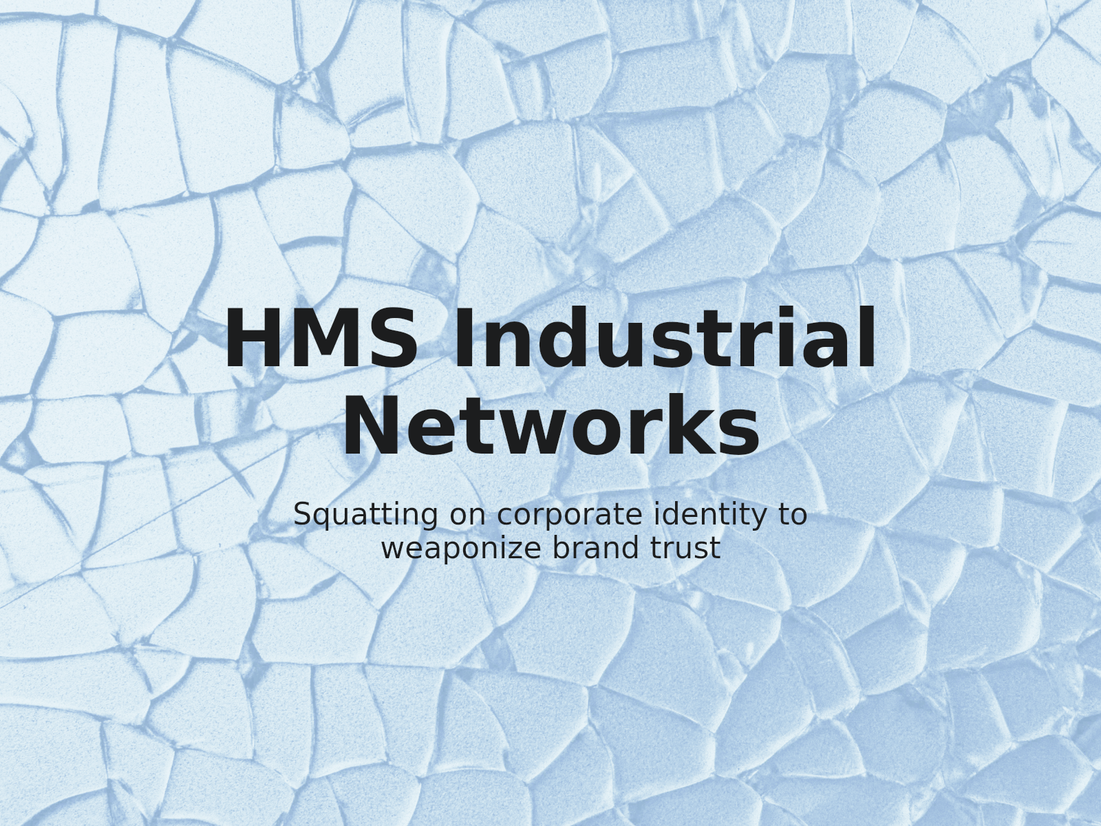 Defensa de HMS Industrial Networks frente a la suplantación de dominios en serie
