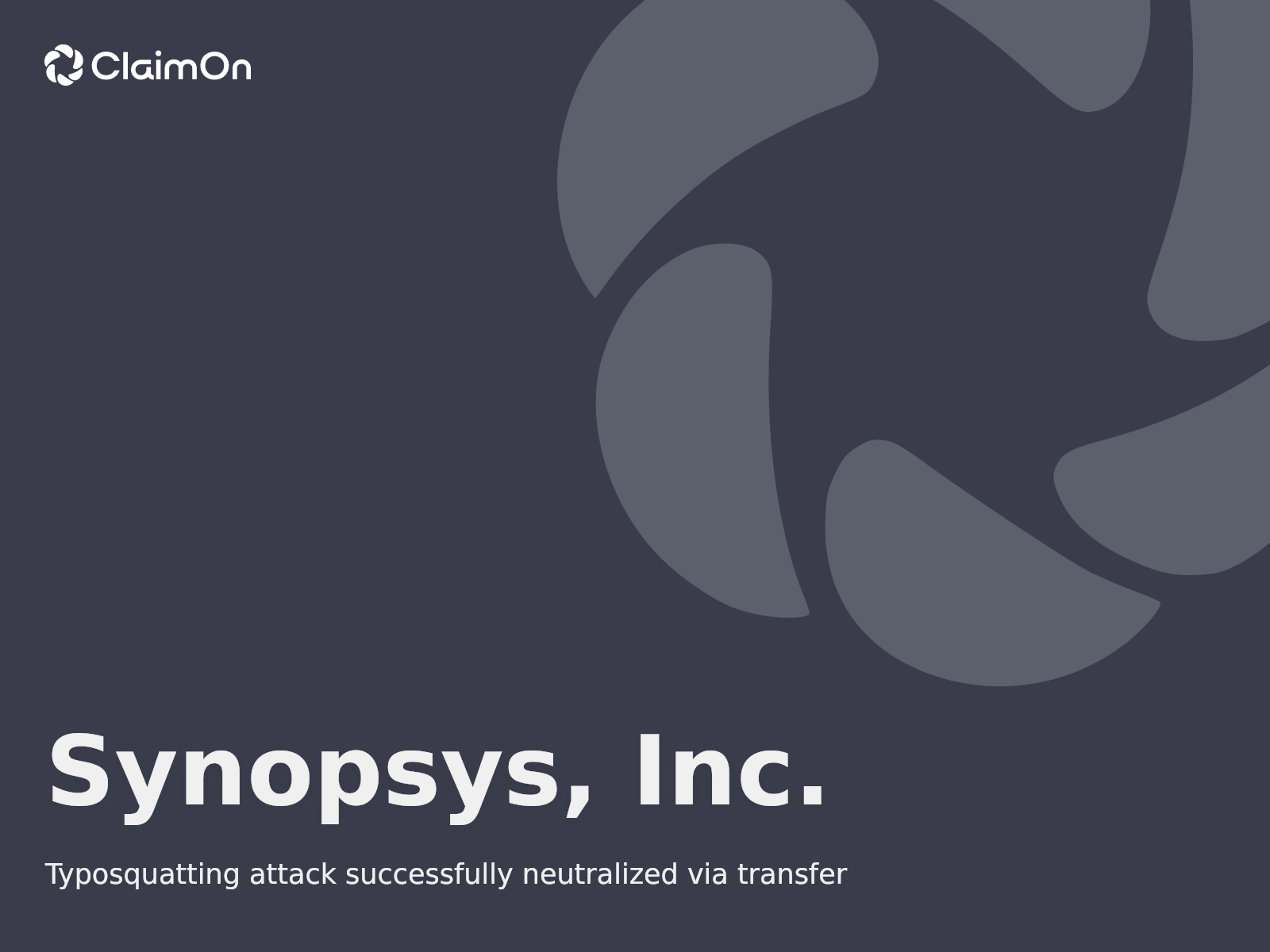 Combating Typosquatting and Phishing Risks: The Synopsys Case