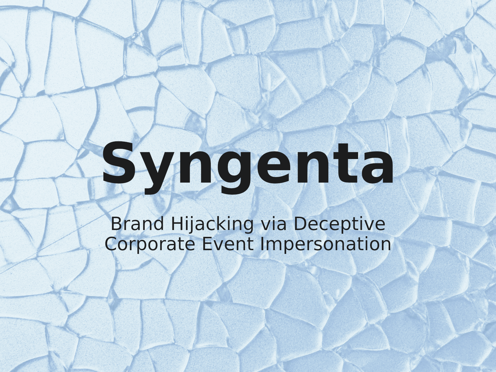 Riesgos de marca en el ciberocupamiento de dominios basado en eventos: el caso Syngenta