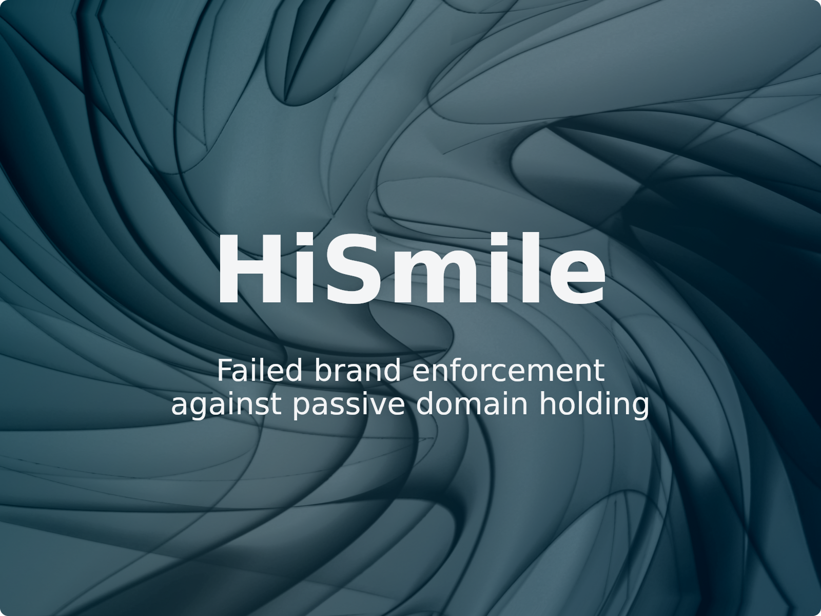 Defensive Registration Limits: Lessons from the HiSmile UDRP Dispute