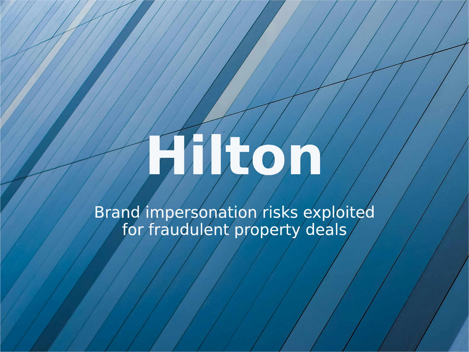 Technische Analyse von Hilton-Marken-Impersonation und Phishing-Risiken
