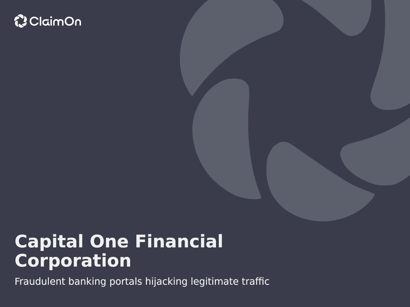 Umgang mit Traffic-Umleitung und Marken-Impersonation bei einem Streitfall von Capital One