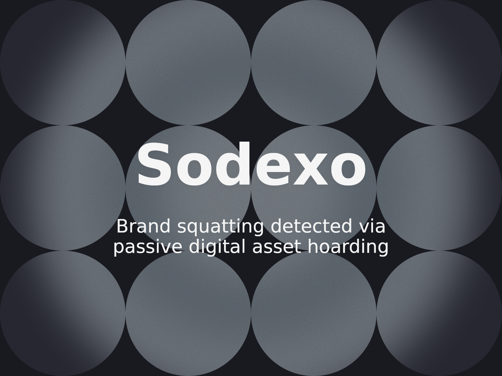 Umgang mit passivem Domain-Holding und geografischem Spoofing von SODEXO