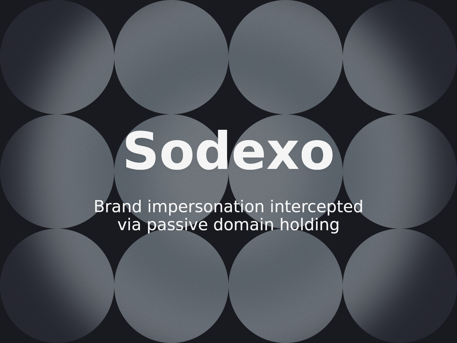 Abordaje del mantenimiento pasivo de dominios y la suplantación geográfica de SODEXO