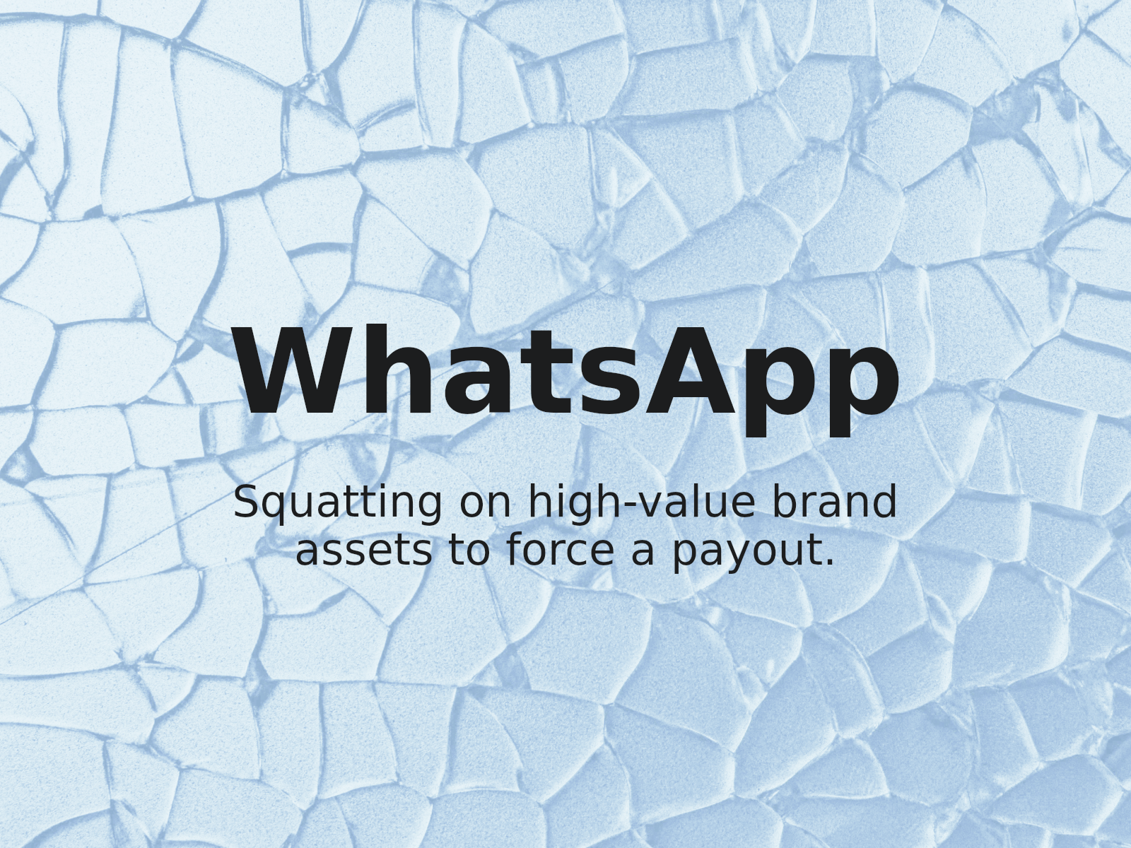 WhatsApp Domain Dispute: Addressing High-Value Resale Demands