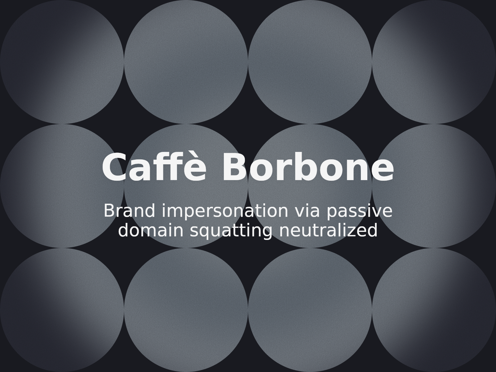 Recovering the borbonestore.top Domain from Passive Holding