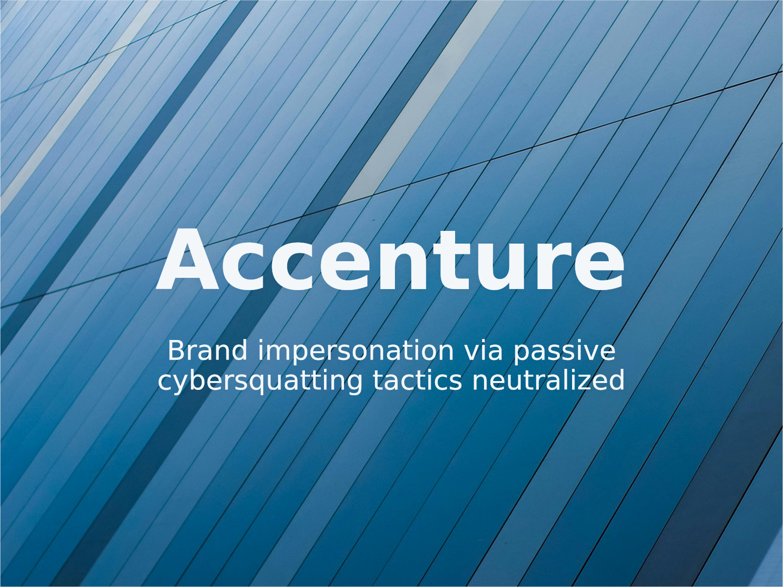 Addressing Passive Holding of Accenture Trademark Domains