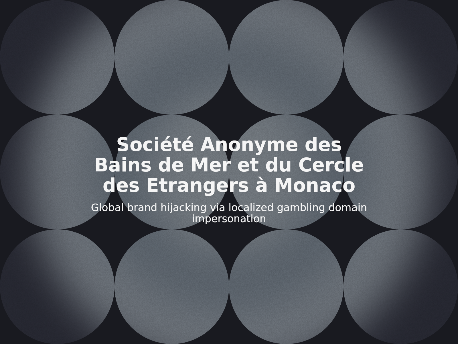 Violation de marque via des grappes de noms de domaine de jeux d’argent géographiques