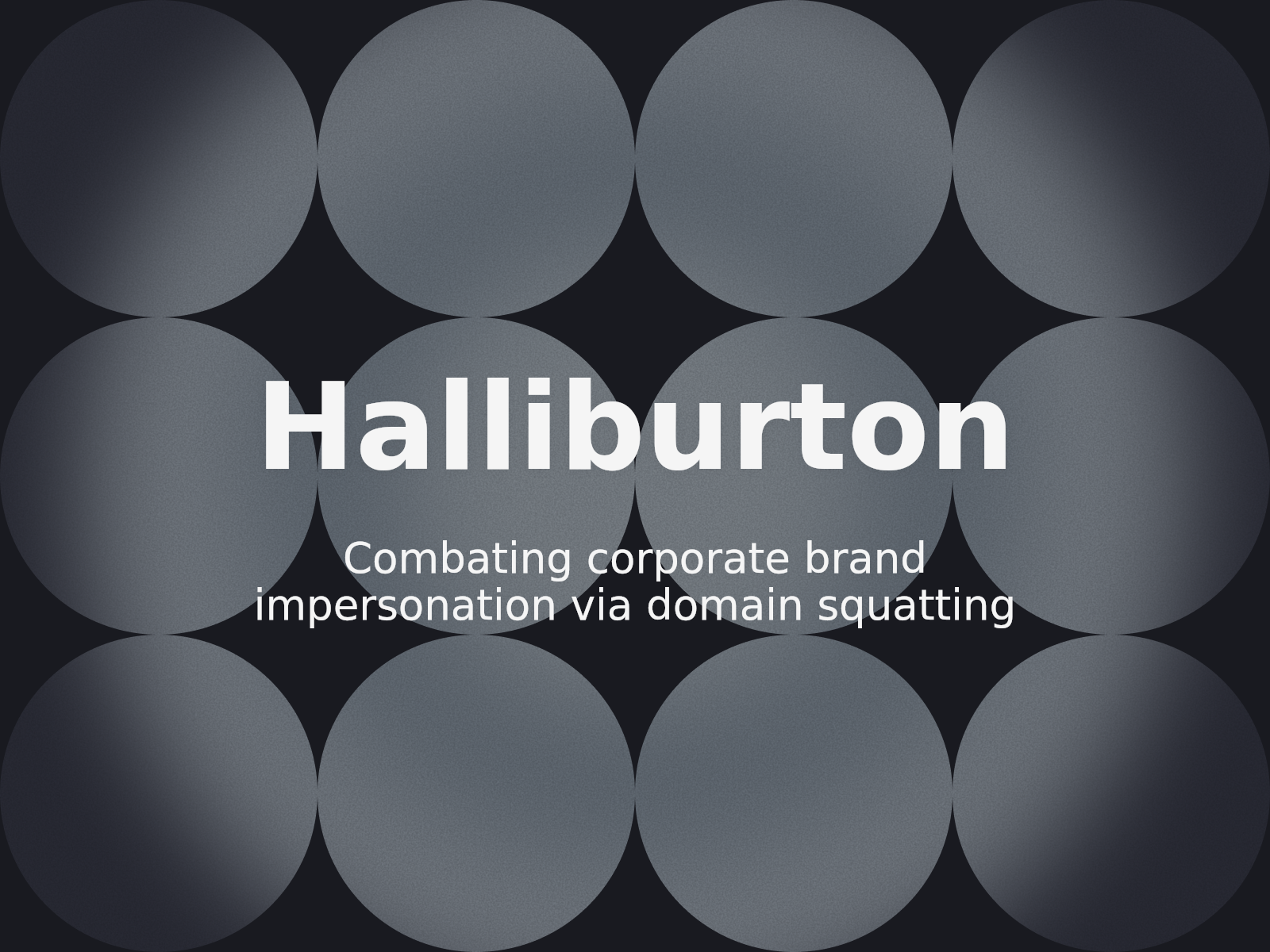 Umgang mit Risiken durch Unternehmensidentitätsdiebstahl unter halliburtonco.com