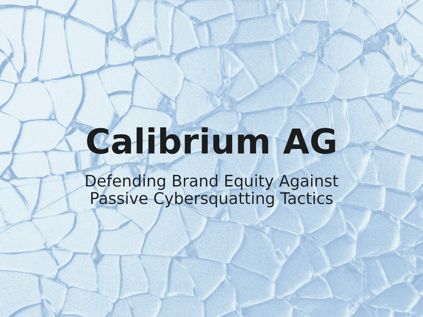 Schutz der Marke Calibrium vor passivem Domain-Holding