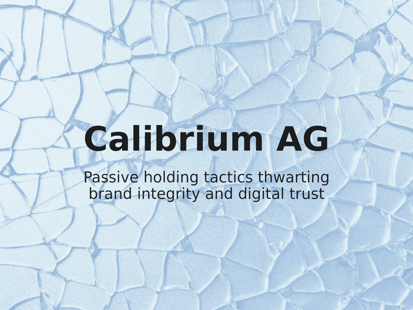 Protection de la marque Calibrium contre le « passive domain holding »