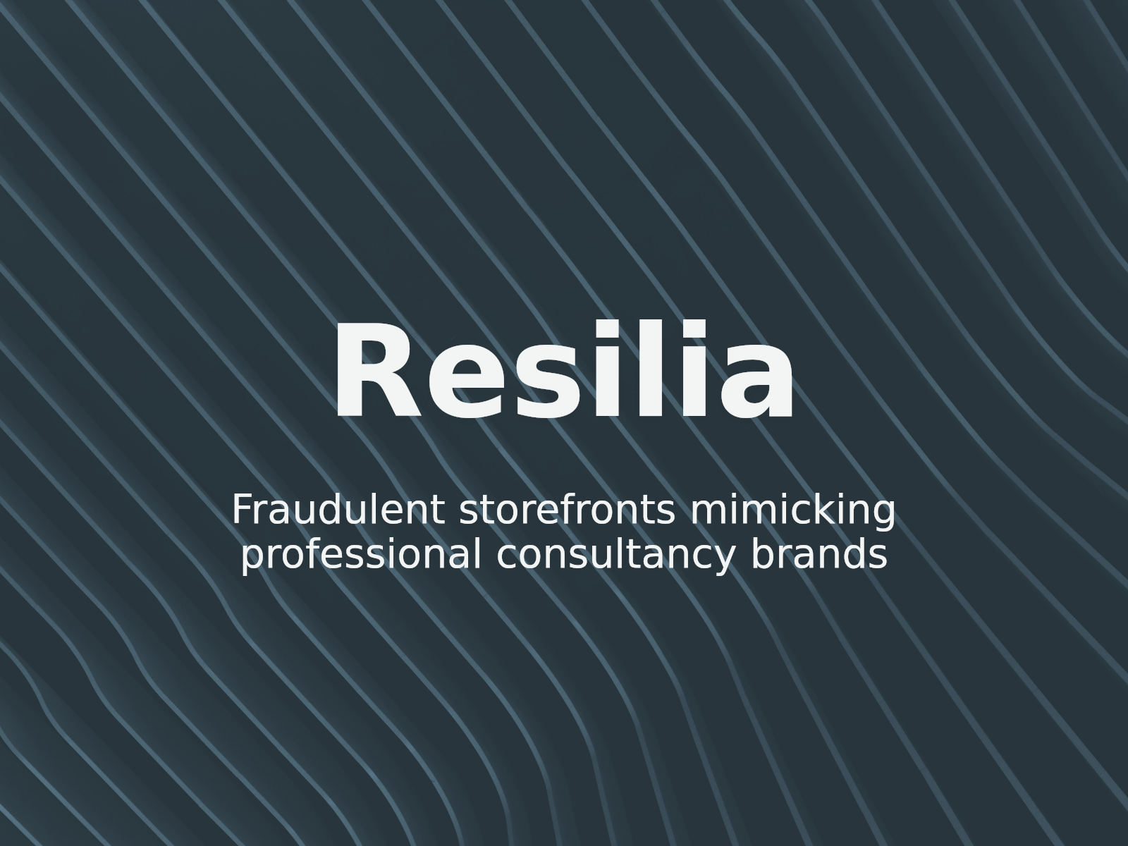 Combating Fake E-commerce Impersonation of RESILIA Brand