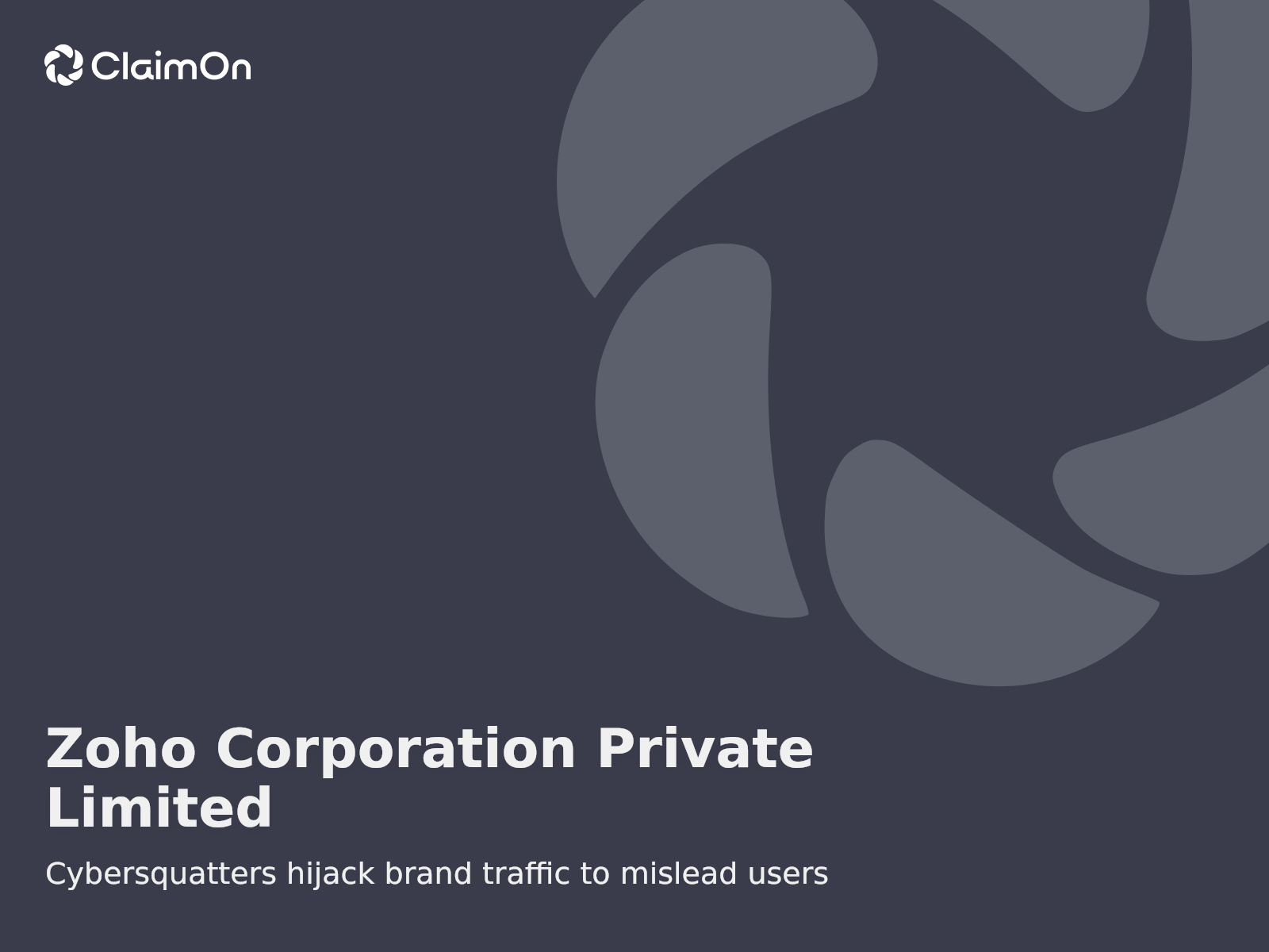 Addressing Trademark Infringement via Traffic Diversion on joinzoho.com