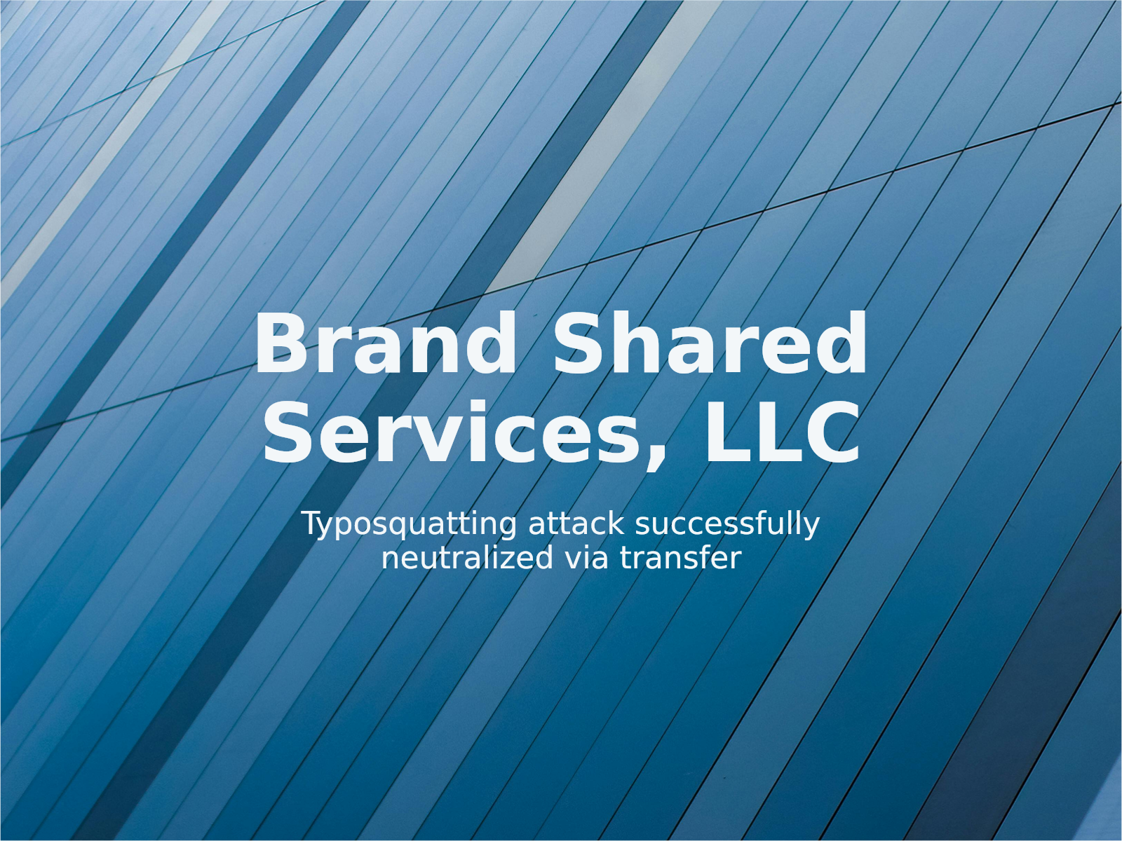 Typosquatting and Passive Holding of the brendsafway.com Domain