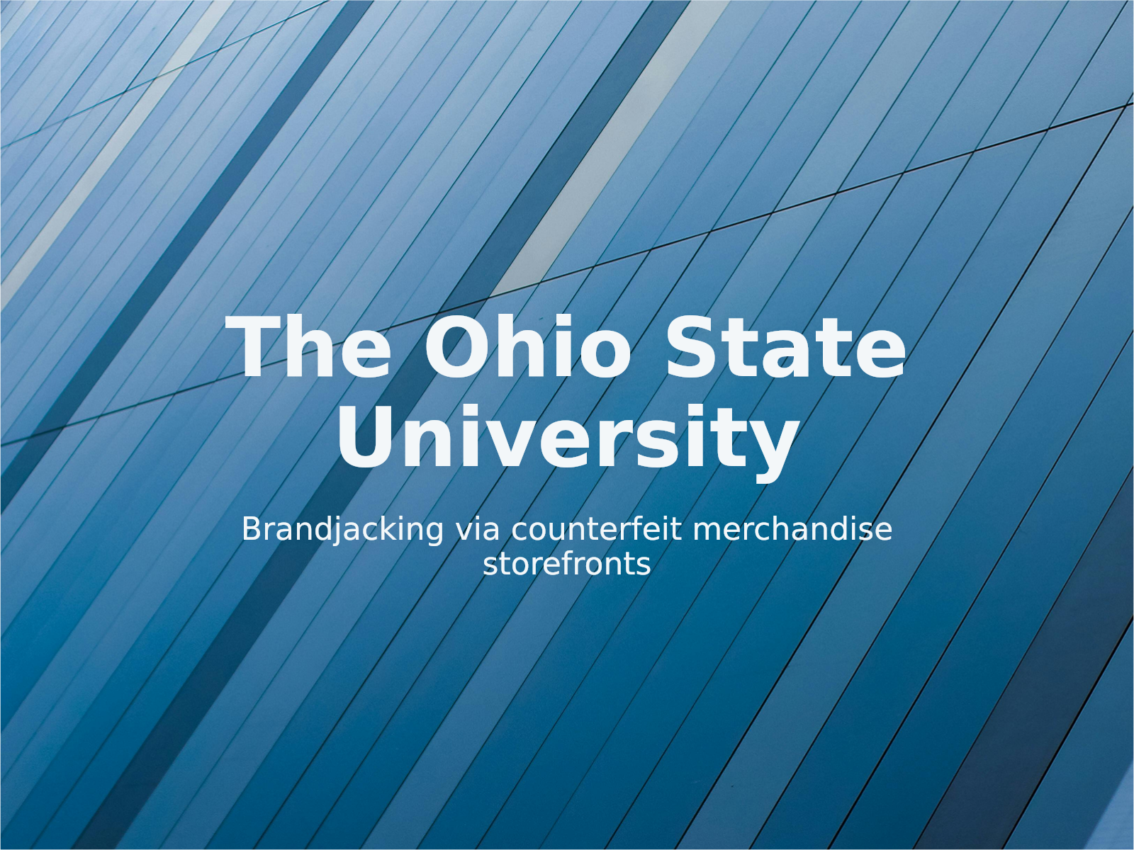 Umgang mit unbefugten Merchandise-Shops von Universitäten auf Domain-Assets